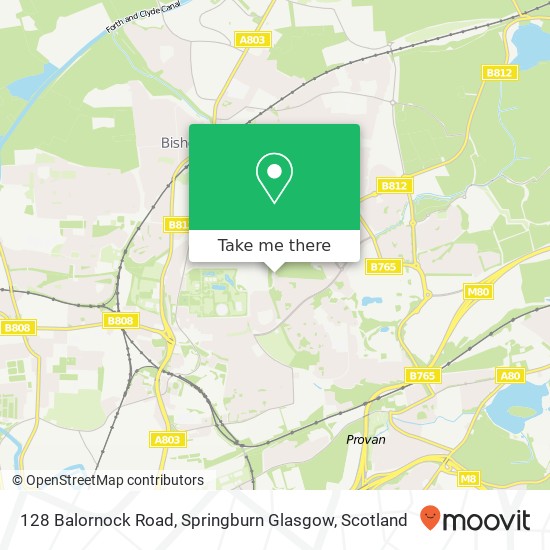 128 Balornock Road, Springburn Glasgow map