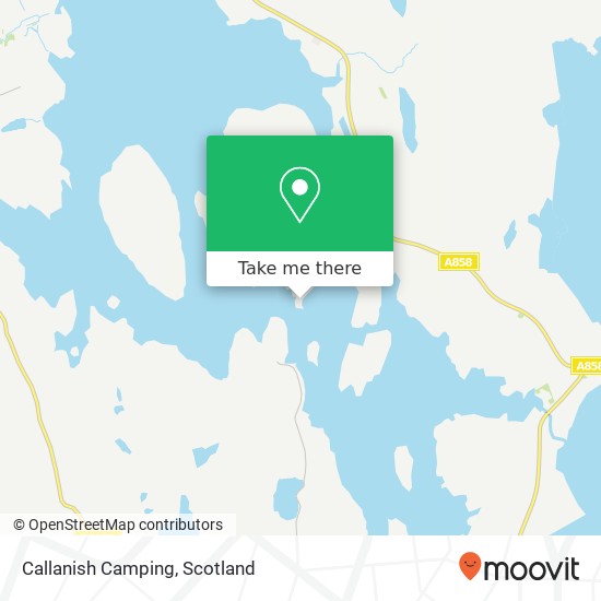Callanish Camping map