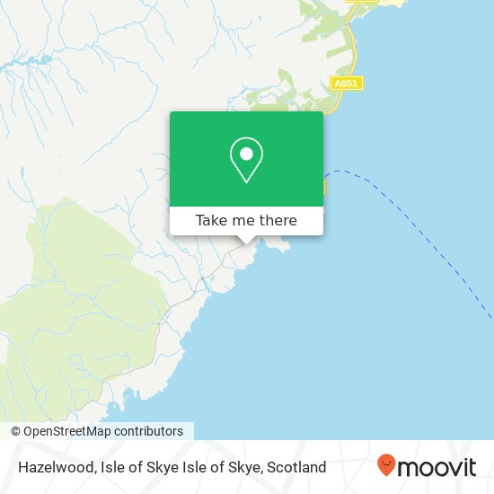 Hazelwood, Isle of Skye Isle of Skye map