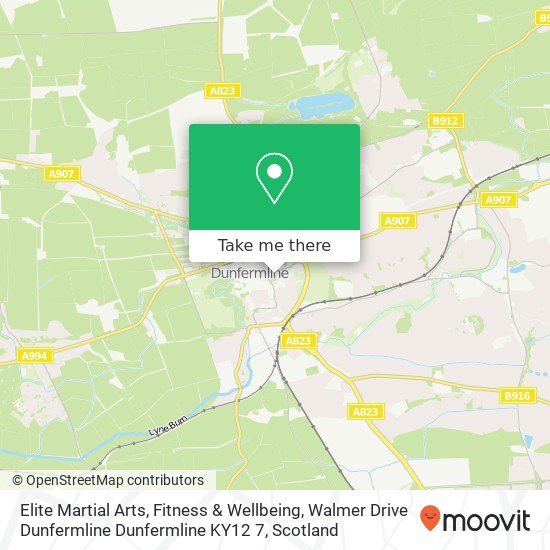 Elite Martial Arts, Fitness & Wellbeing, Walmer Drive Dunfermline Dunfermline KY12 7 map