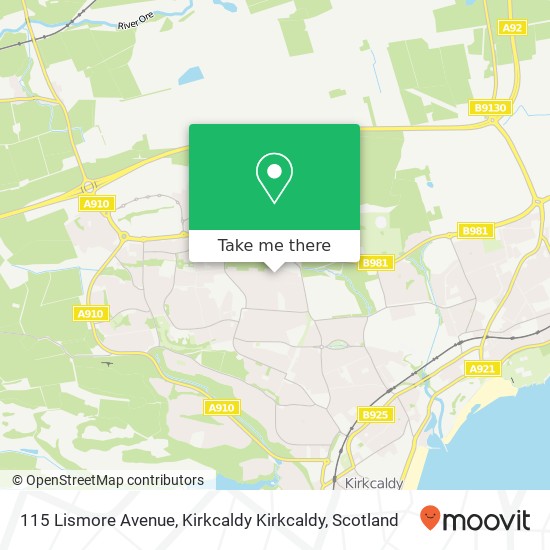 115 Lismore Avenue, Kirkcaldy Kirkcaldy map