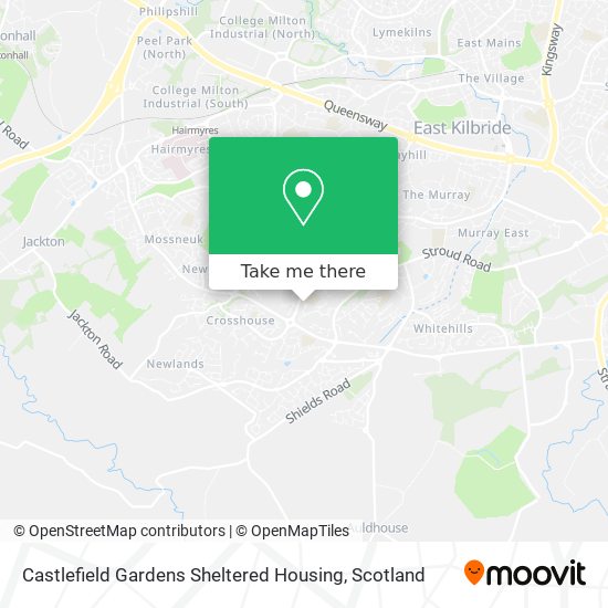 Castlefield Gardens Sheltered Housing map