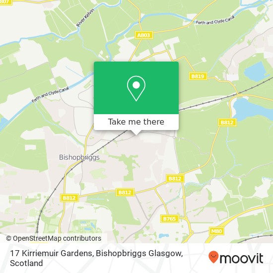 17 Kirriemuir Gardens, Bishopbriggs Glasgow map