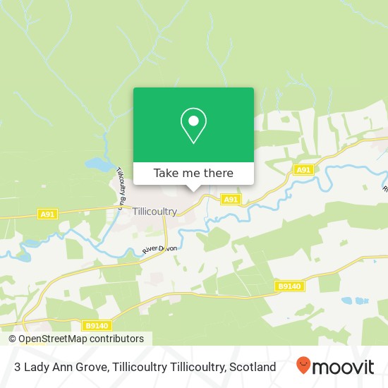 3 Lady Ann Grove, Tillicoultry Tillicoultry map