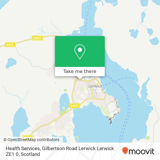 Health Services, Gilbertson Road Lerwick Lerwick ZE1 0 map