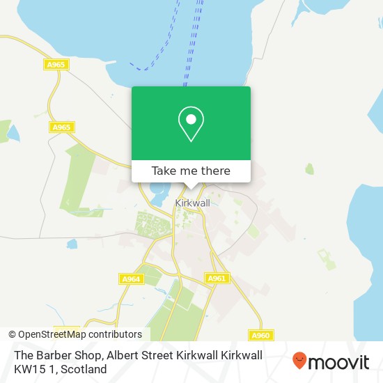 The Barber Shop, Albert Street Kirkwall Kirkwall KW15 1 map