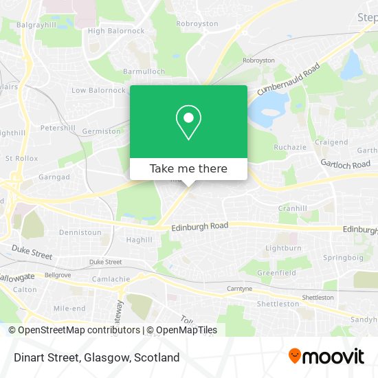 Dinart Street, Glasgow map