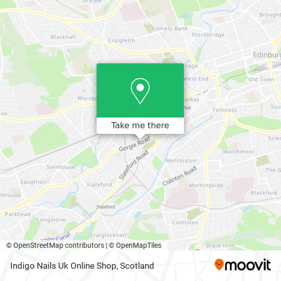 Indigo Nails Uk Online Shop map