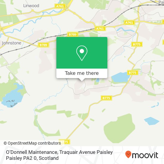 O'Donnell Maintenance, Traquair Avenue Paisley Paisley PA2 0 map