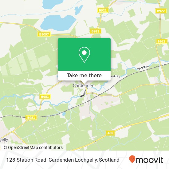 128 Station Road, Cardenden Lochgelly map