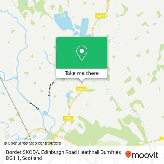 Border SKODA, Edinburgh Road Heathhall Dumfries DG1 1 map