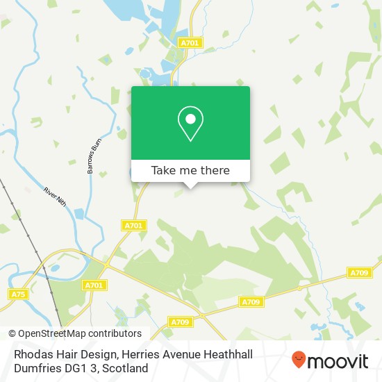 Rhodas Hair Design, Herries Avenue Heathhall Dumfries DG1 3 map