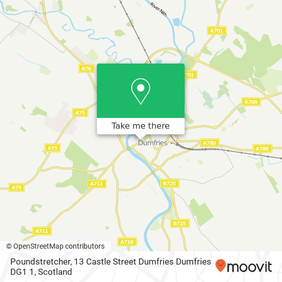 Poundstretcher, 13 Castle Street Dumfries Dumfries DG1 1 map