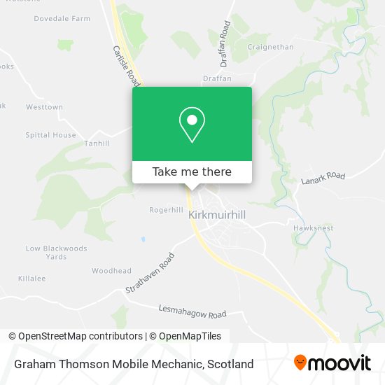 Graham Thomson Mobile Mechanic map