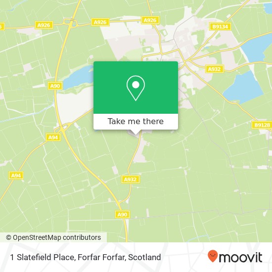 1 Slatefield Place, Forfar Forfar map