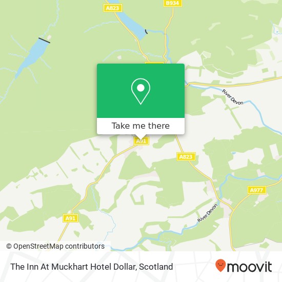 The Inn At Muckhart Hotel Dollar map