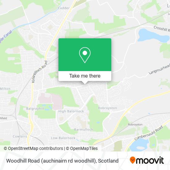Woodhill Road (auchinairn rd woodhill) map