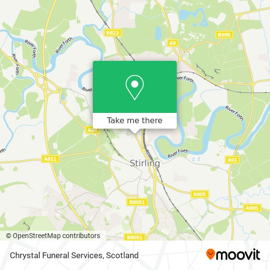 Chrystal Funeral Services map