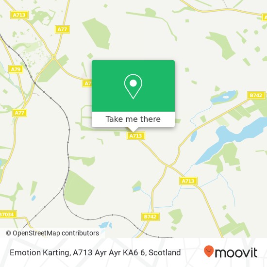 Emotion Karting, A713 Ayr Ayr KA6 6 map