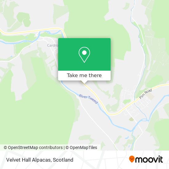Velvet Hall Alpacas map