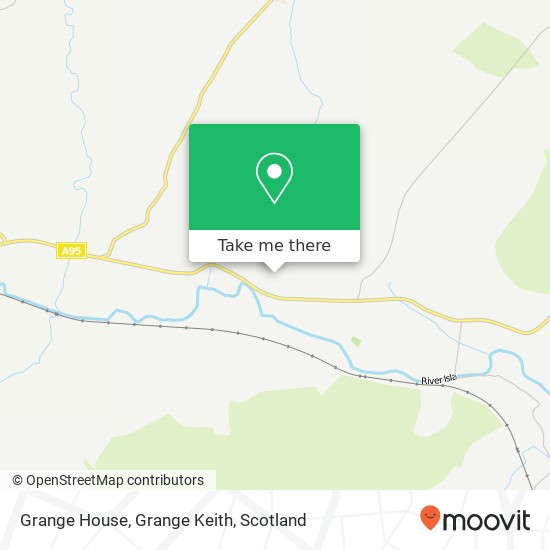 Grange House, Grange Keith map