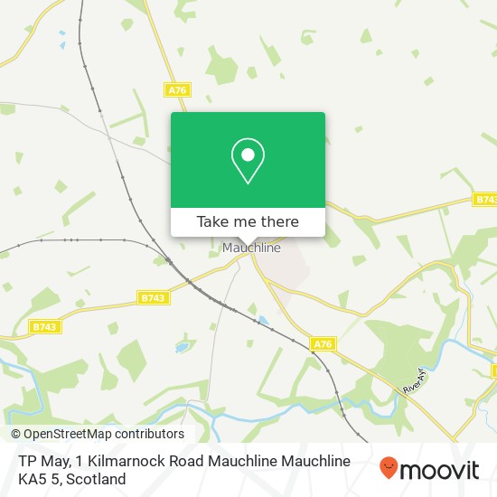 TP May, 1 Kilmarnock Road Mauchline Mauchline KA5 5 map