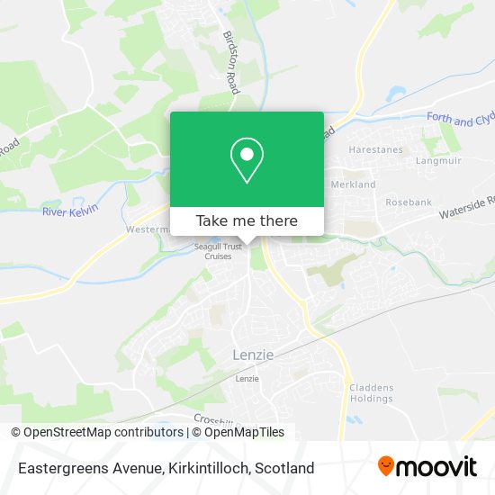 Eastergreens Avenue, Kirkintilloch map
