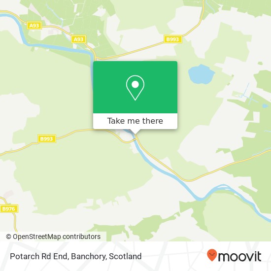 Potarch Rd End, Banchory map