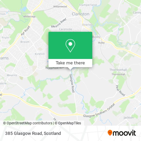 385 Glasgow Road map