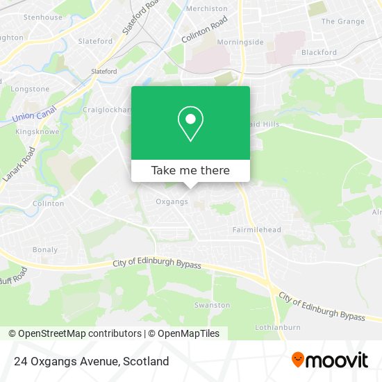 24 Oxgangs Avenue map