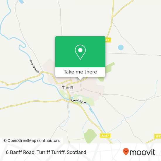 6 Banff Road, Turriff Turriff map