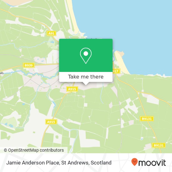 Jamie Anderson Place, St Andrews map