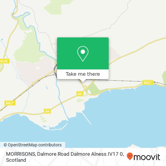 MORRISONS, Dalmore Road Dalmore Alness IV17 0 map