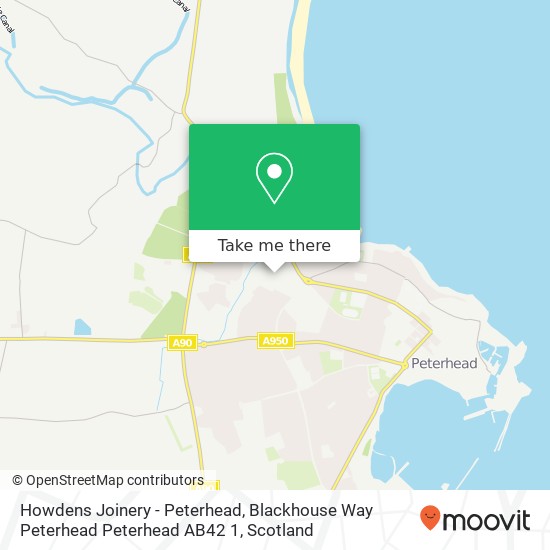 Howdens Joinery - Peterhead, Blackhouse Way Peterhead Peterhead AB42 1 map