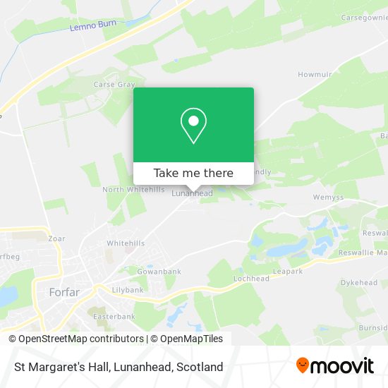 St Margaret's Hall, Lunanhead map