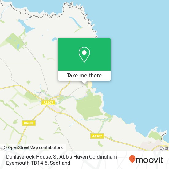 Dunlaverock House, St Abb's Haven Coldingham Eyemouth TD14 5 map