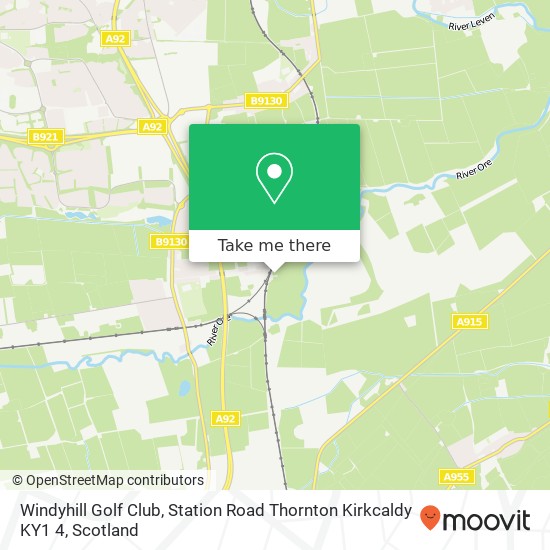 Windyhill Golf Club, Station Road Thornton Kirkcaldy KY1 4 map