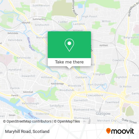 Maryhill Road map