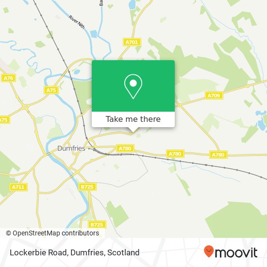 Lockerbie Road, Dumfries map