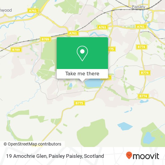 19 Amochrie Glen, Paisley Paisley map