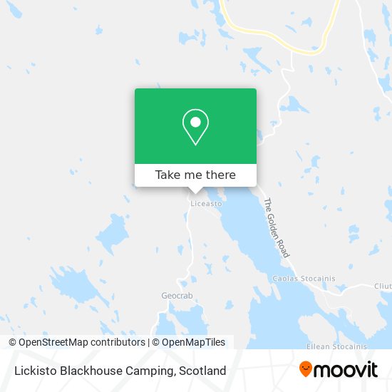 Lickisto Blackhouse Camping map
