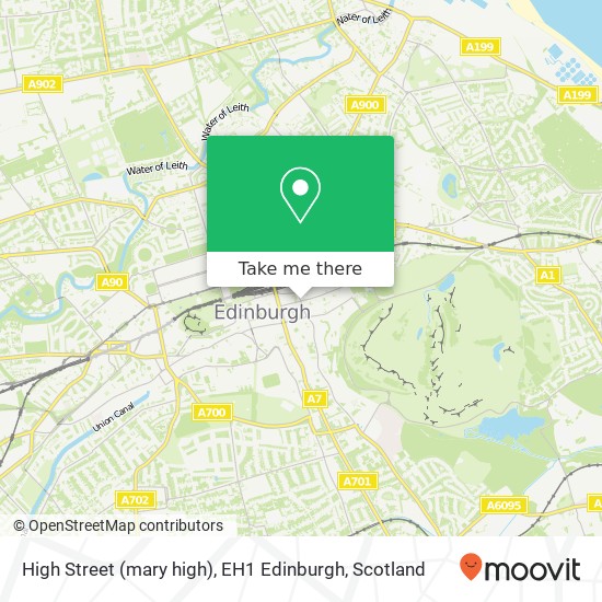 High Street (mary high), EH1 Edinburgh map