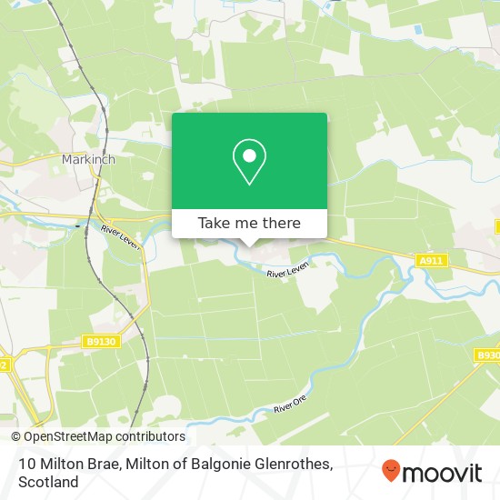 10 Milton Brae, Milton of Balgonie Glenrothes map