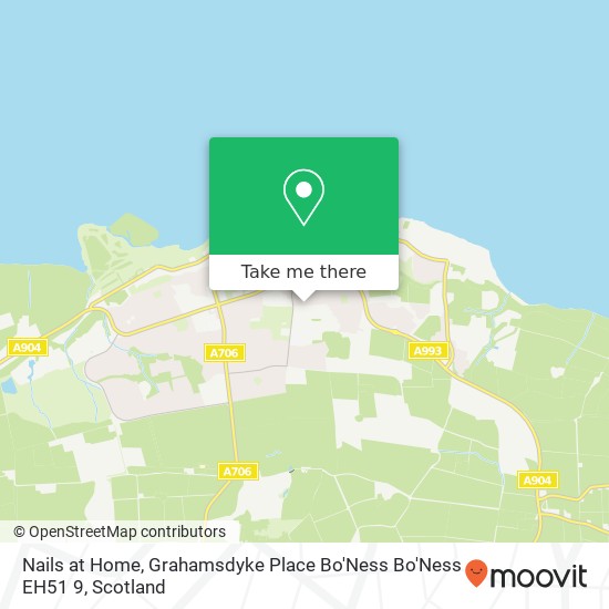 Nails at Home, Grahamsdyke Place Bo'Ness Bo'Ness EH51 9 map