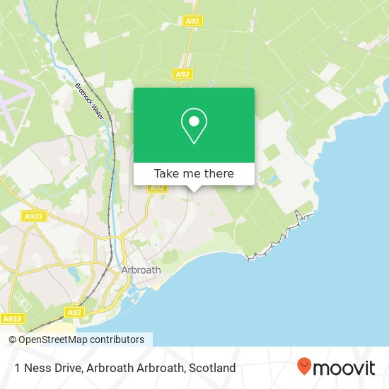 1 Ness Drive, Arbroath Arbroath map
