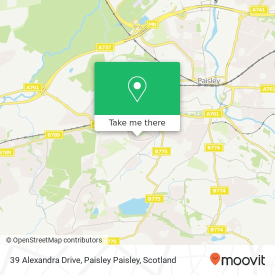 39 Alexandra Drive, Paisley Paisley map