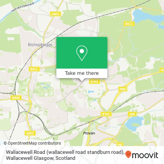 Wallacewell Road (wallacewell road standburn road), Wallacewell Glasgow map