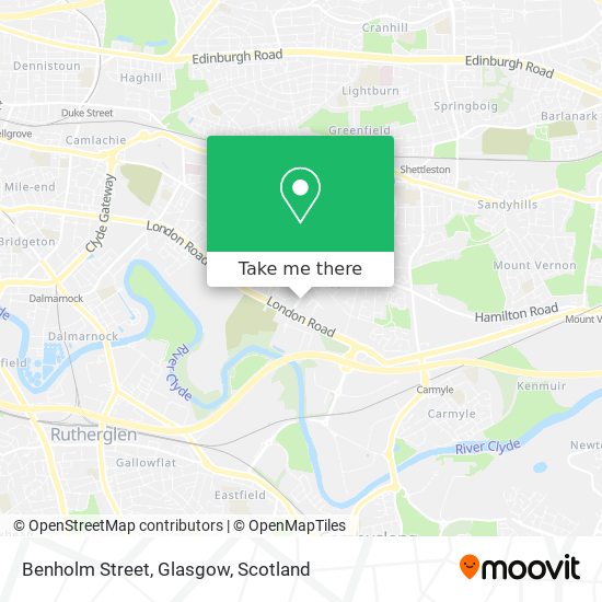 Benholm Street, Glasgow map