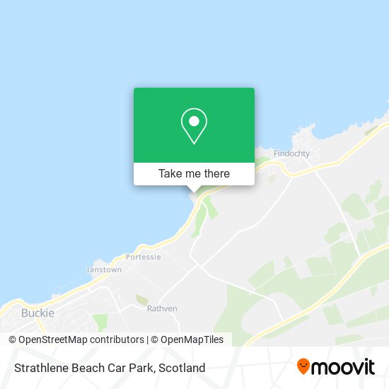 Strathlene Beach Car Park map