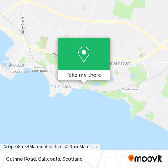 Guthrie Road, Saltcoats map